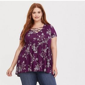 NWOT Super Soft Strappy Babydoll tee